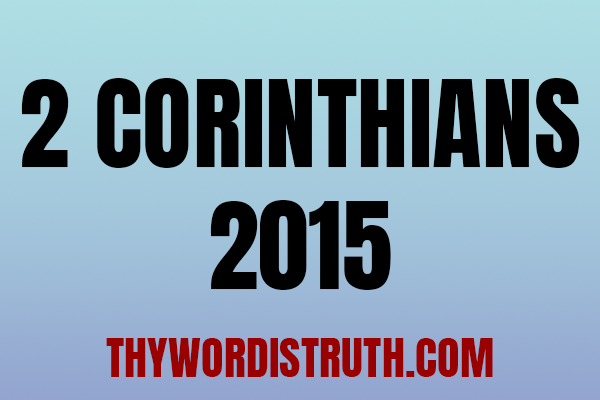 13 Lessons on Second Corinthians